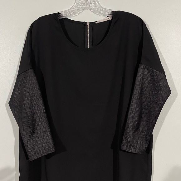 Buddy Love size medium sheer black tunic top - Picture 2 of 8